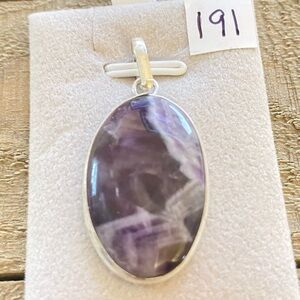 African Lace Amethyst Gemstone Crystal Natural Stone Pendant Neck…